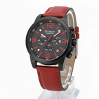 Curren 8314 cuarzo correa en cuero